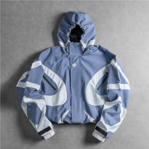 Men’s Hooded Patchwork Jacket - Image 7