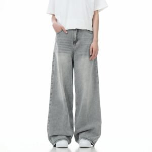 Men's Baggy Straight-Leg Streetwear Jeans