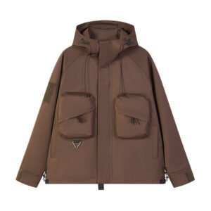 Men’s Lightweight Waterproof Windbreaker Jacket with Hood - Image 4