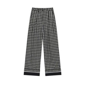 Women's Plaid Flared Pants