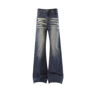 Women's Vintage Washed Flared Jeans - Image 5