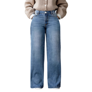 Women's Retro Stretch Wide-Leg Jeans