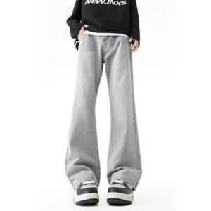 Mens Casual Vintage straight Jeans - Image 8