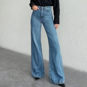 Women's Washed Stretch Bootcut Jeans - Image 3