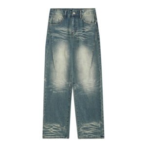 Men's Washed Loose-Fit Jeans