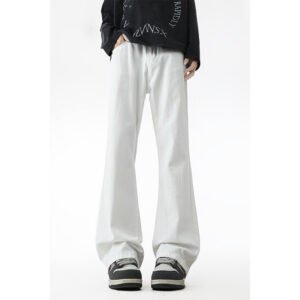 Mens Casual Vintage straight Jeans - Image 4