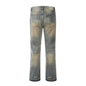 Men's Washed Yellow Jeans - Image 4