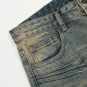 Men's Washed Yellow Jeans - Image 8
