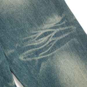Men's Washed Loose-Fit Jeans - Image 5