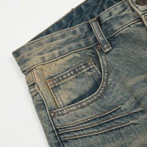 Men's Washed Yellow Jeans - Image 5