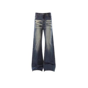 Women's Vintage Washed Flared Jeans - Image 2