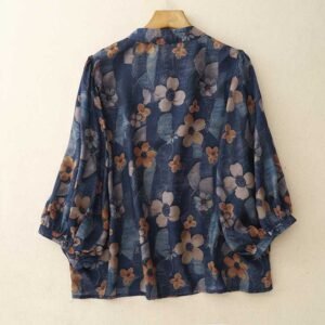 Women's Multicolour Printed Loose-Fit Top - Image 3